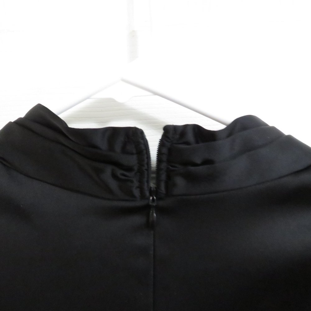 Xscape By Joanna Chen Black Ruched Cocktail Dress View 3